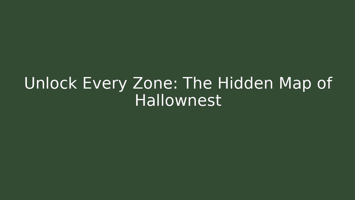 Unlock Every Zone: The Hidden Map of Hallownest