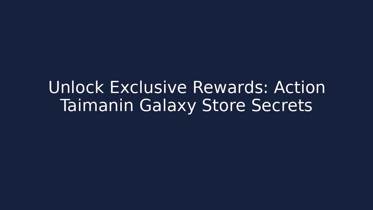 Unlock Exclusive Rewards: Action Taimanin Galaxy Store Secrets