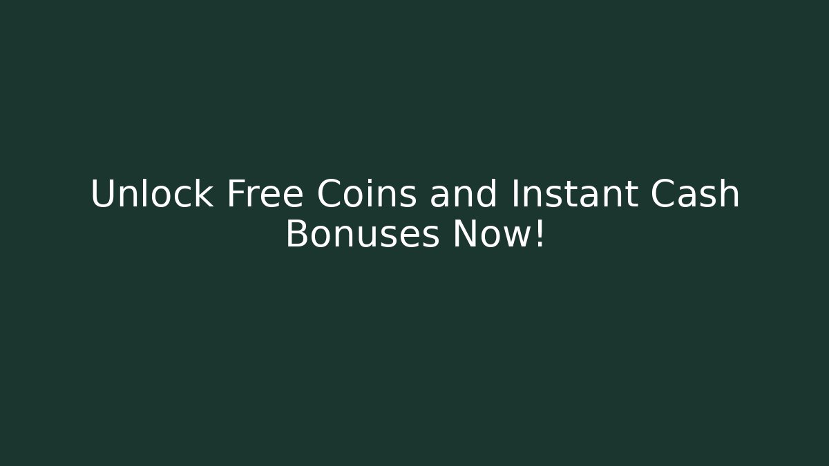 Unlock Free Coins and Instant Cash Bonuses Now! - Critter Realm