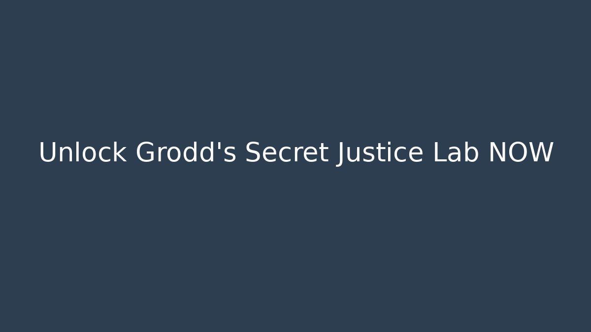 Unlock Grodd's Secret Justice Lab NOW