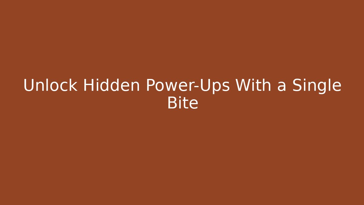 Unlock Hidden Power-Ups With a Single Bite - Critter Realm