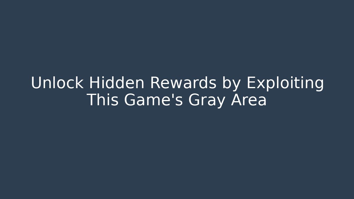 Unlock Hidden Rewards by Exploiting This Game's Gray Area - Critter Realm