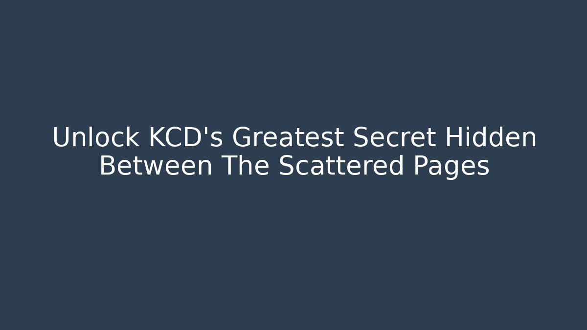 Unlock KCD's Greatest Secret Hidden Between The Scattered Pages