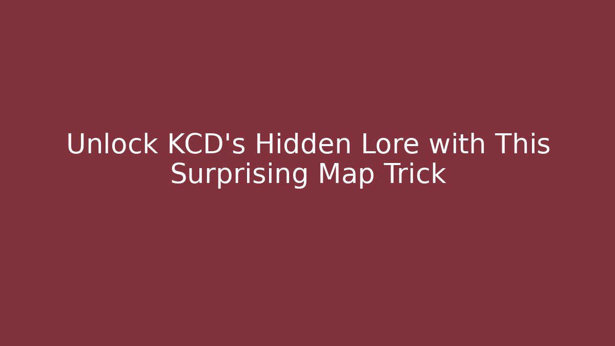 Unlock KCD’s Hidden Lore with This Surprising Map Trick
