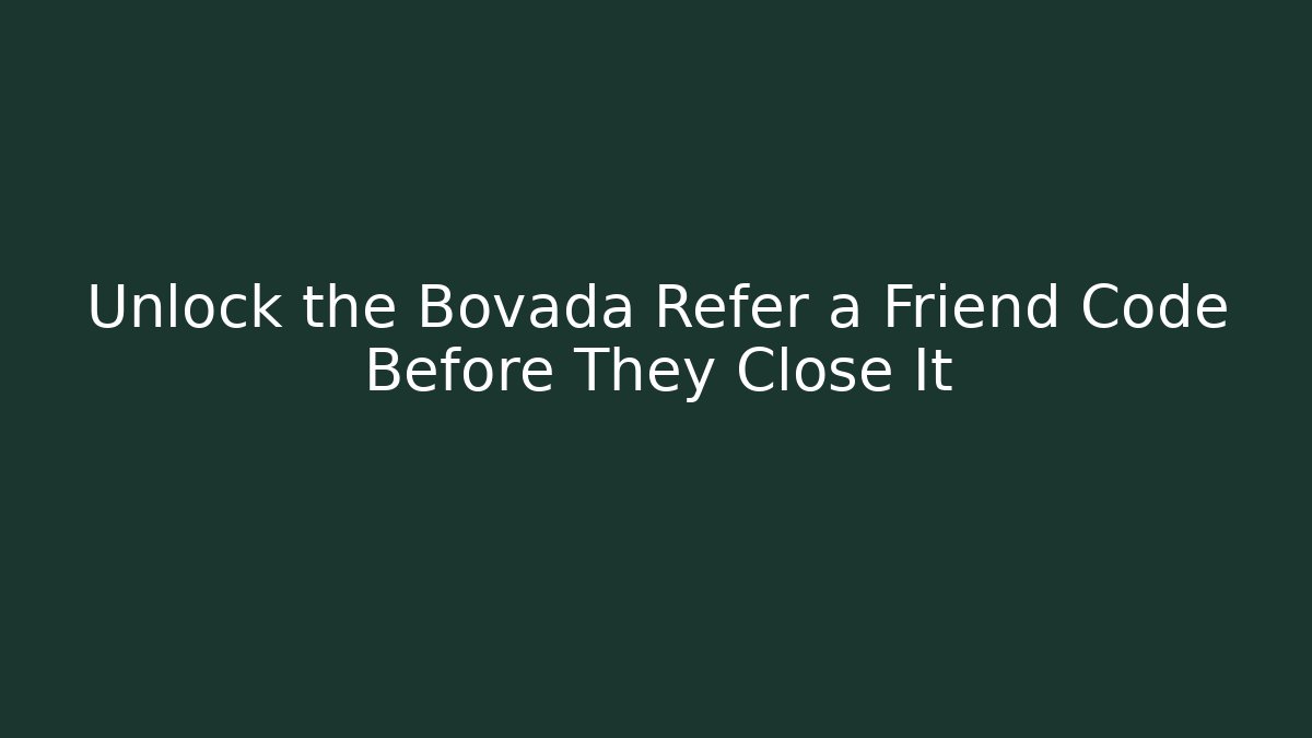 Unlock the Bovada Refer a Friend Code Before They Close It