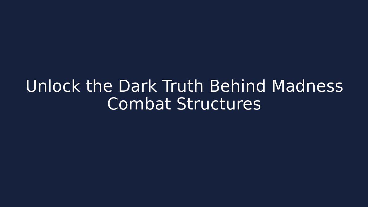 Unlock the Dark Truth Behind Madness Combat Structures - Critter Realm
