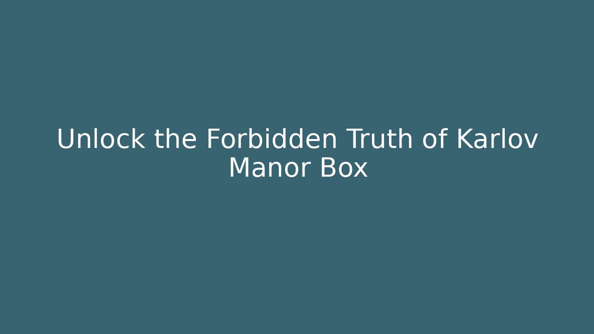 Unlock the Forbidden Truth of Karlov Manor Box - Critter Realm
