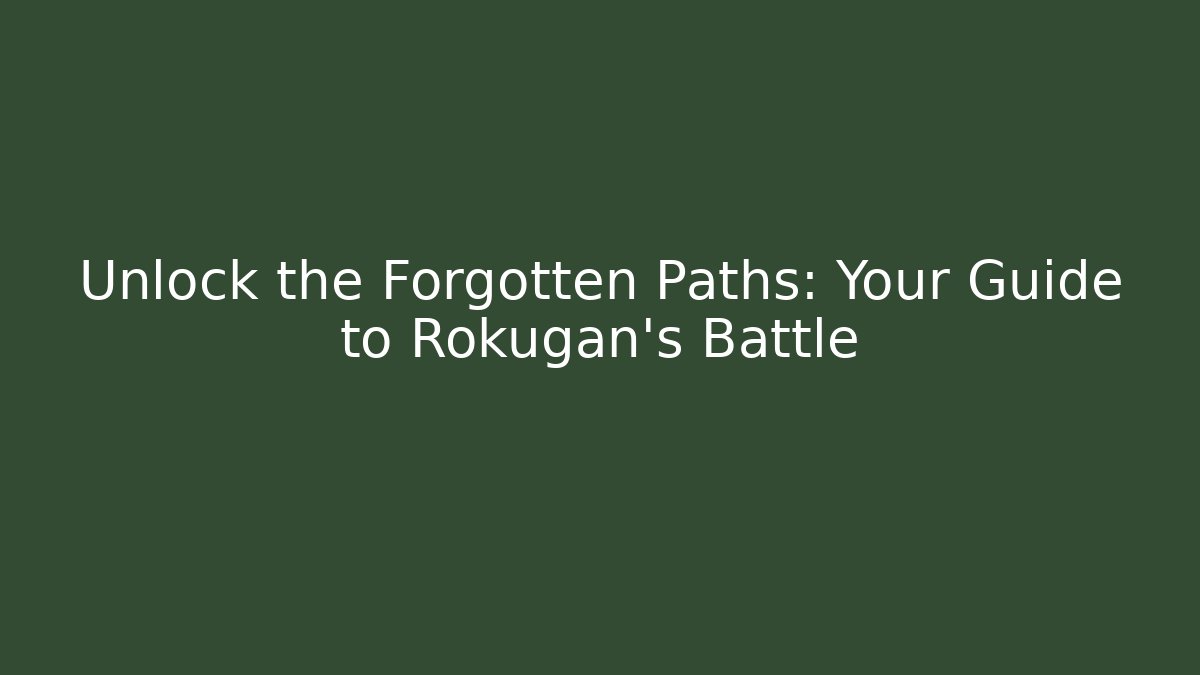 Unlock the Forgotten Paths: Your Guide to Rokugan's Battle