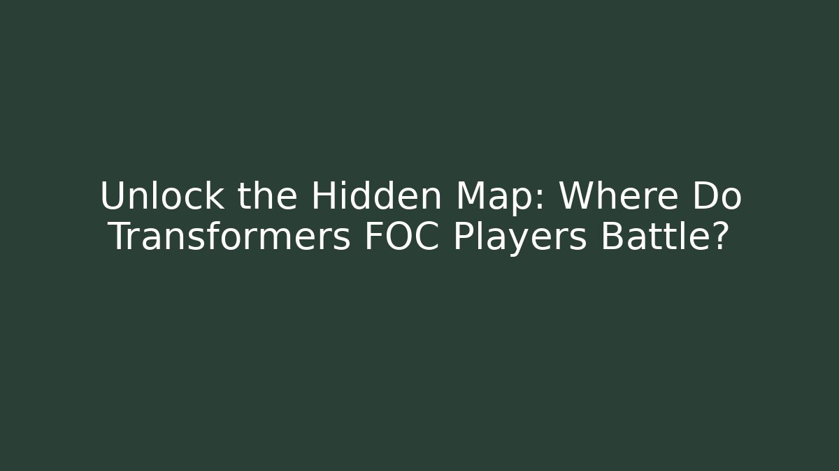 Unlock the Hidden Map: Where Do Transformers FOC Players Battle?