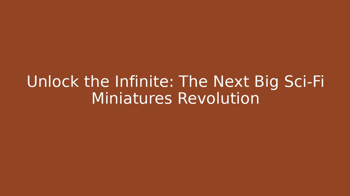 Unlock the Infinite: The Next Big Sci-Fi Miniatures Revolution - Critter Realm