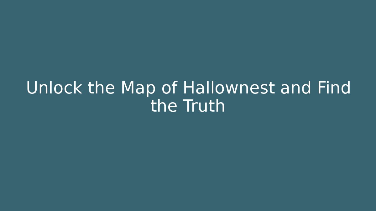 Unlock the Map of Hallownest and Find the Truth