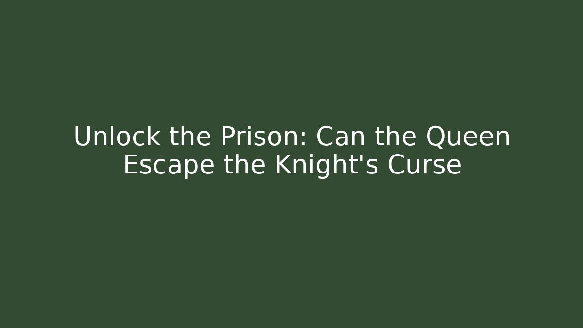 Unlock the Prison: Can the Queen Escape the Knight's Curse