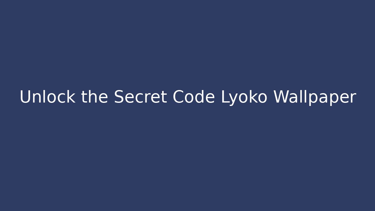 Unlock the Secret Code Lyoko Wallpaper