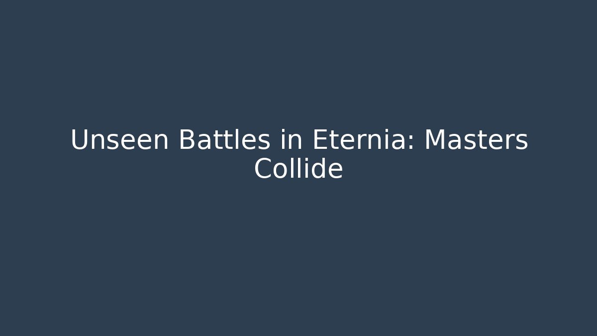 Unseen Battles in Eternia: Masters Collide