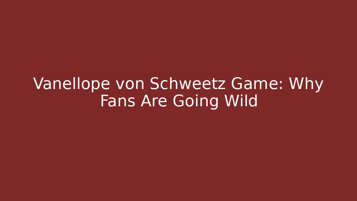 Vanellope von Schweetz Game: Why Fans Are Going Wild