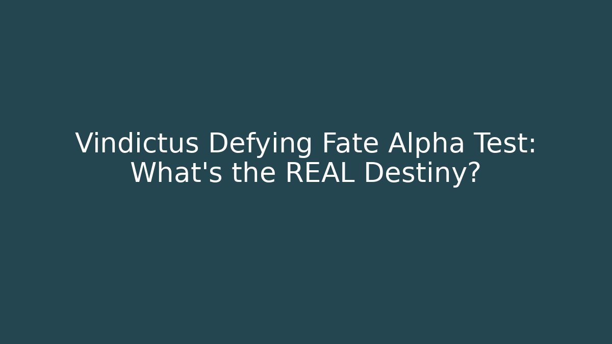 Vindictus Defying Fate Alpha Test: What's the REAL Destiny?