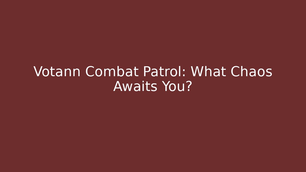Votann Combat Patrol: What Chaos Awaits You?