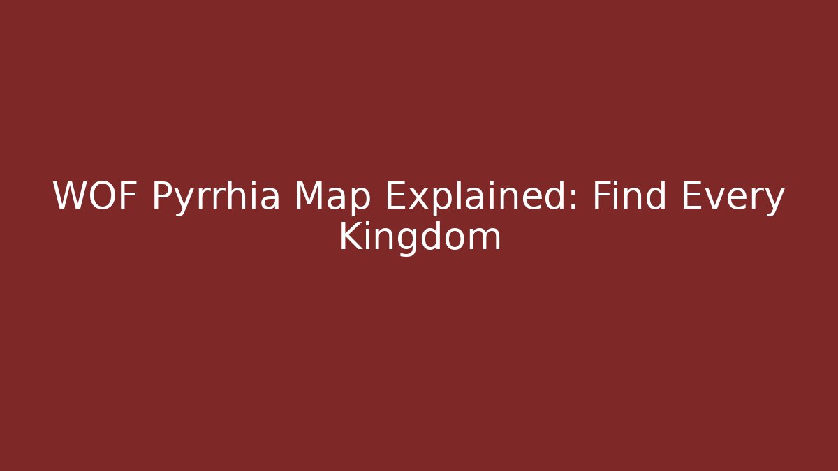 WOF Pyrrhia Map Explained: Find Every Kingdom