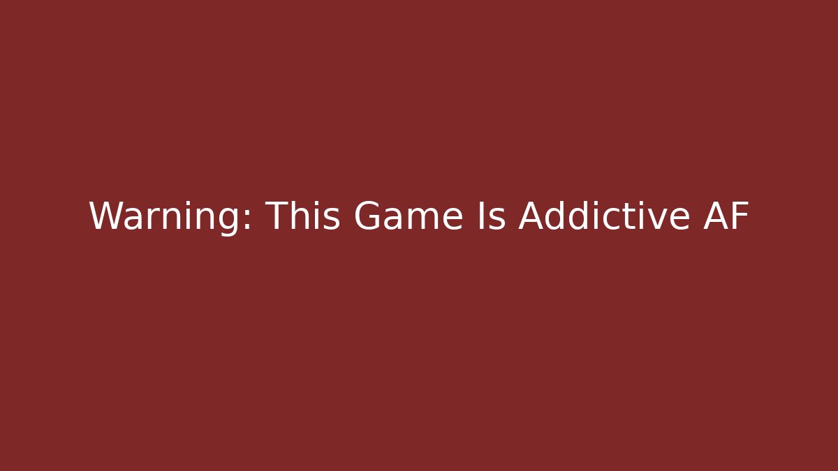 Warning: This Game Is Addictive AF - Critter Realm
