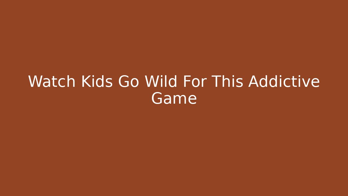 Watch Kids Go Wild For This Addictive Game - Critter Realm