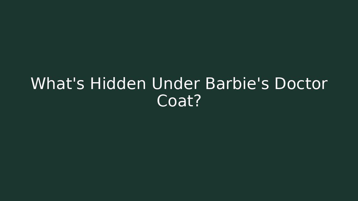 What's Hidden Under Barbie's Doctor Coat?