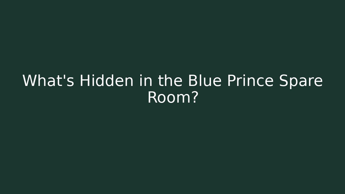 What's Hidden in the Blue Prince Spare Room?