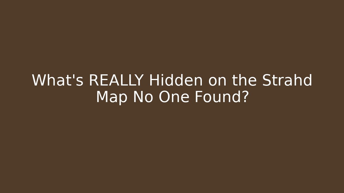 What's REALLY Hidden on the Strahd Map No One Found?