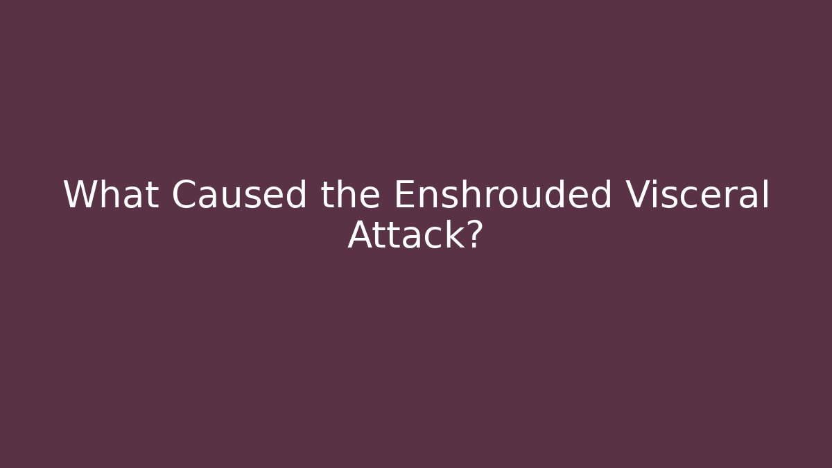What Caused the Enshrouded Visceral Attack?