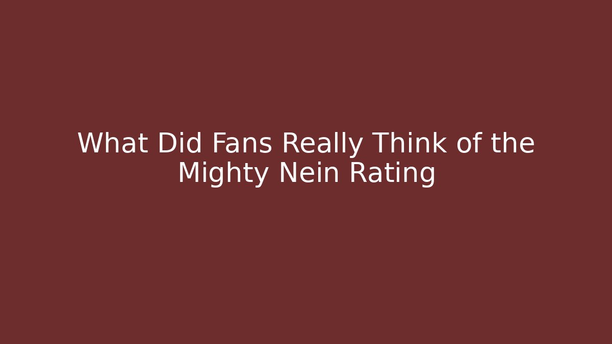 What Did Fans Really Think of the Mighty Nein Rating - Critter Realm