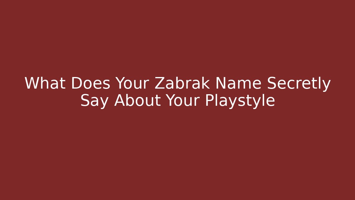 What Does Your Zabrak Name Secretly Say About Your Playstyle - Critter Realm