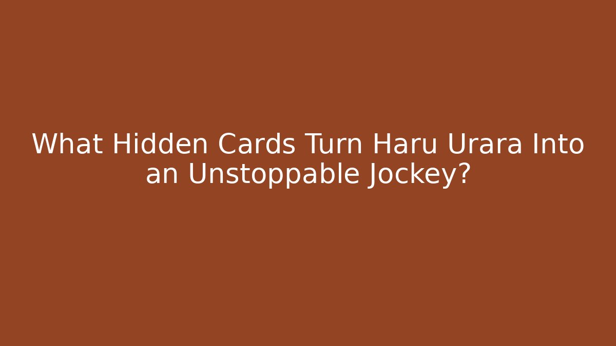 What Hidden Cards Turn Haru Urara Into an Unstoppable Jockey?