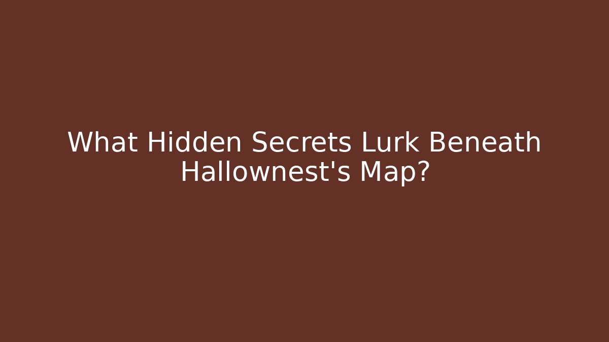 What Hidden Secrets Lurk Beneath Hallownest's Map? - Critter Realm