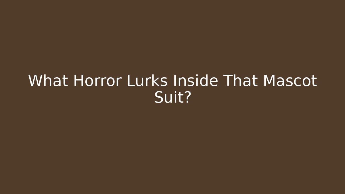 What Horror Lurks Inside That Mascot Suit?