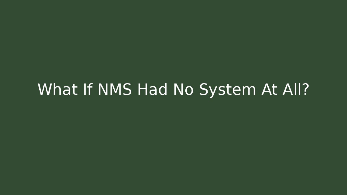 What If NMS Had No System At All? - Critter Realm