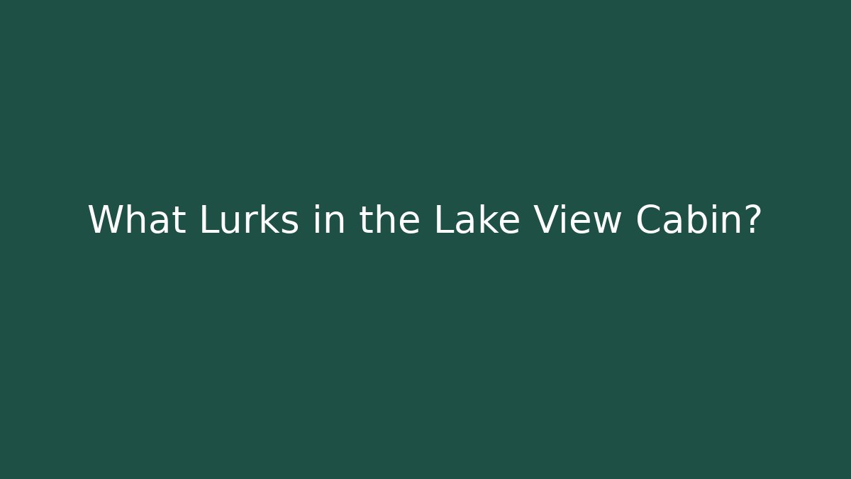 What Lurks in the Lake View Cabin?