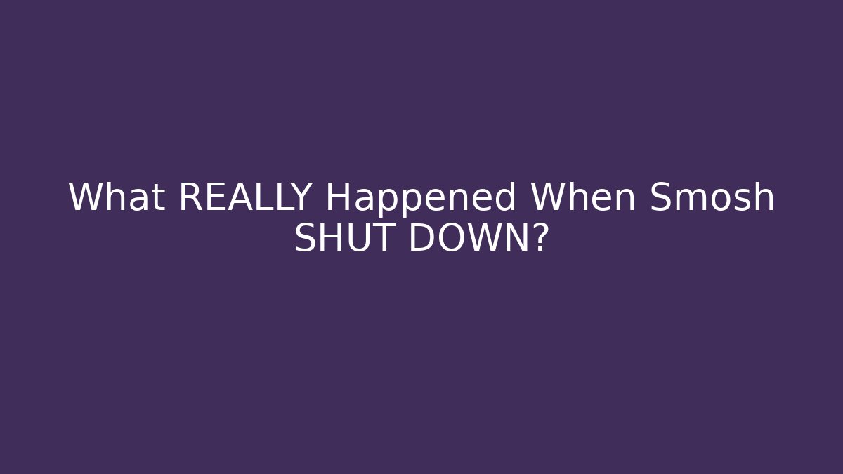What REALLY Happened When Smosh SHUT DOWN?