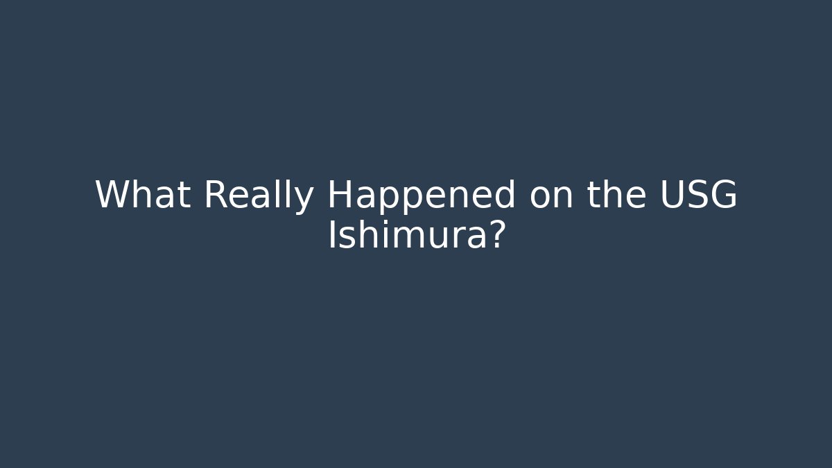 What Really Happened on the USG Ishimura?