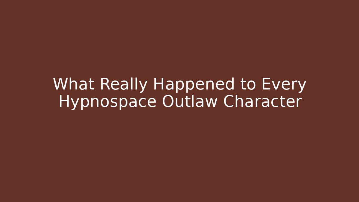 What Really Happened to Every Hypnospace Outlaw Character - Critter Realm