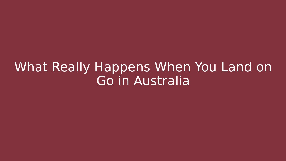What Really Happens When You Land on Go in Australia - Critter Realm