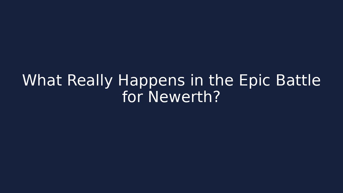 What Really Happens in the Epic Battle for Newerth?