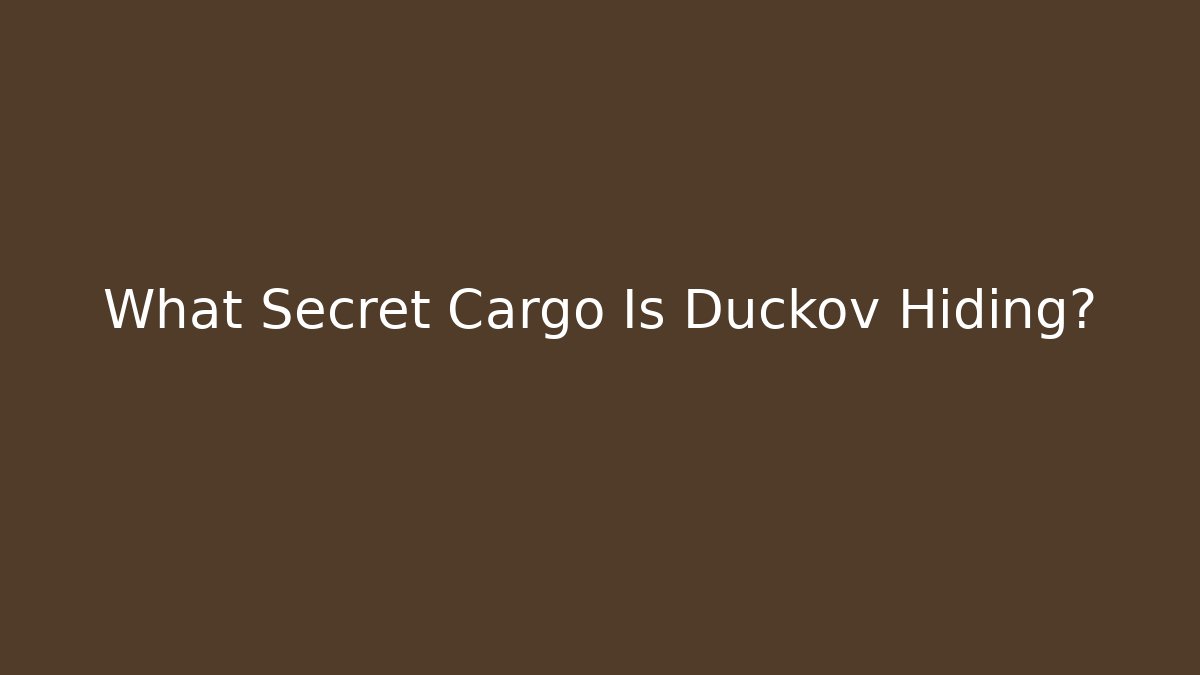 What Secret Cargo Is Duckov Hiding?