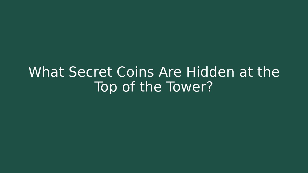 What Secret Coins Are Hidden at the Top of the Tower?