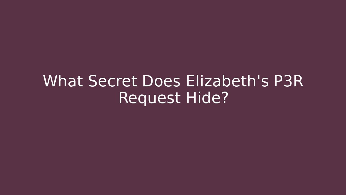 What Secret Does Elizabeth's P3R Request Hide? - Critter Realm