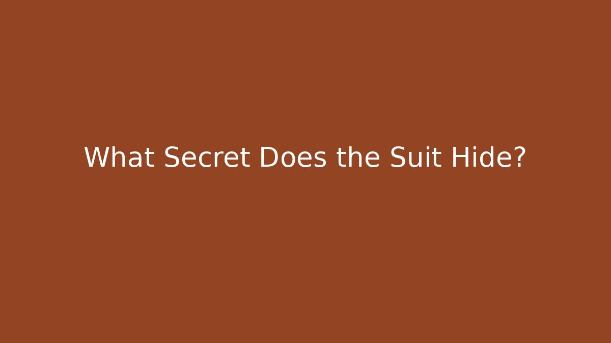 What Secret Does the Suit Hide? - Critter Realm