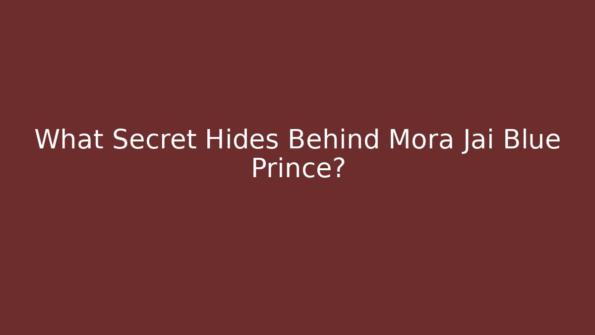 What Secret Hides Behind Mora Jai Blue Prince?