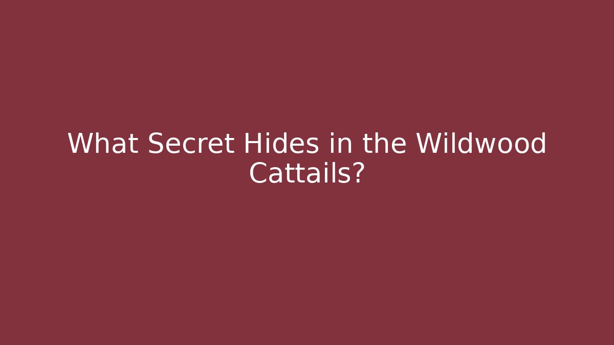 What Secret Hides in the Wildwood Cattails?