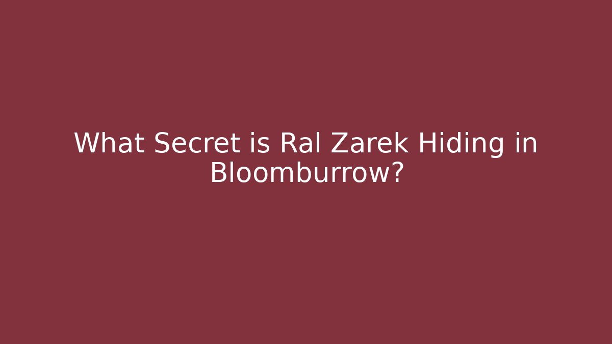 What Secret is Ral Zarek Hiding in Bloomburrow?