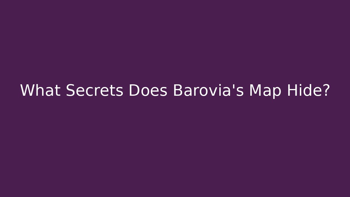 What Secrets Does Barovia's Map Hide? - Critter Realm
