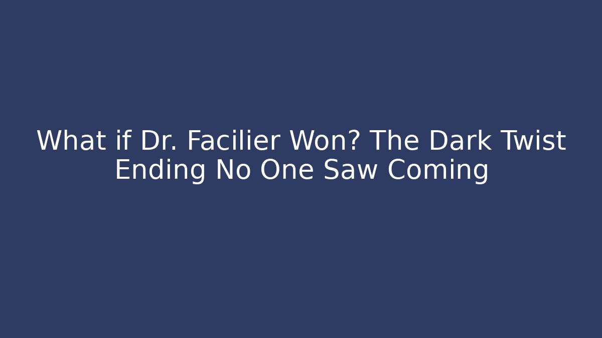 What if Dr. Facilier Won? The Dark Twist Ending No One Saw Coming