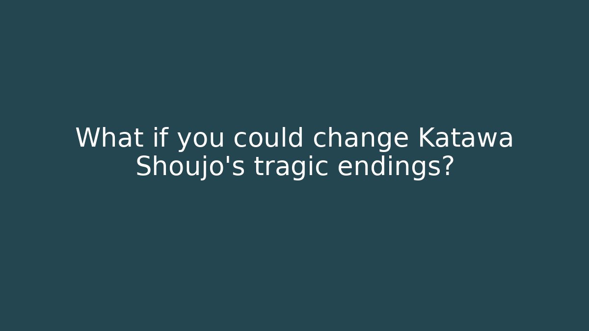What if you could change Katawa Shoujo’s tragic endings?
